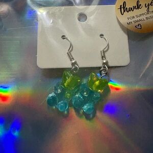 Colorful Beaded Drop Earrings